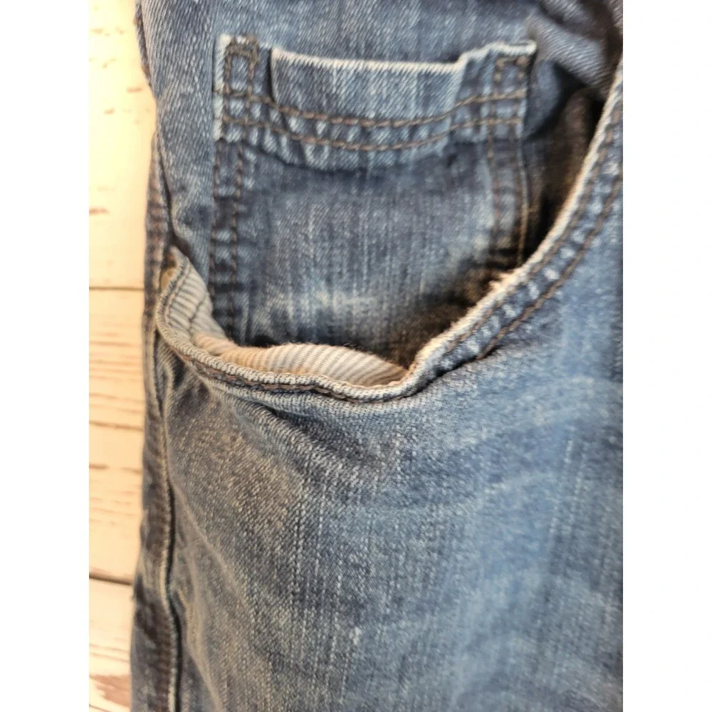 TK Axel Straight Leg Jeans Mens 38x32 Medium Wash Blue Denim Classic Fit